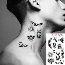 Load image into Gallery viewer, Elegant Waterproof Temporary Tattoo Sticker Cat Fox Flash Tatoo Neck Hand Modern Tattoo Stickers Butterflies Cats For Womens