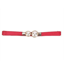 Load image into Gallery viewer, Elegant Wide Fabric Strap Silver Metal Buckle Belts For Women Trendy Women's Fashion Stretchable Classic Color Belts