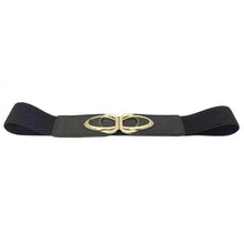 Load image into Gallery viewer, Elegant Wide Fabric Strap Silver Metal Buckle Belts For Women Trendy Women's Fashion Stretchable Classic Color Belts