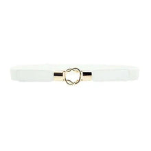 Load image into Gallery viewer, Elegant Wide Fabric Strap Silver Metal Buckle Belts For Women Trendy Women's Fashion Stretchable Classic Color Belts