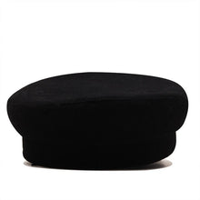 Load image into Gallery viewer, Elegant Winter Chain Black Military Berets For Women Female Flat Army Cap Women's Octagonal Beret Cap Luxury Beret Hat Girl Travel Berets Ladies Comfortable Autumn Cap