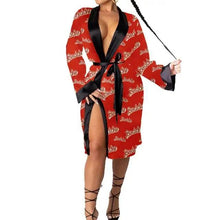 Load image into Gallery viewer, Elegant Women Indoor Robes Modern Design Bathrobes Ladies Long Sleepwear Soft And Comfortable Womens Bathrobes