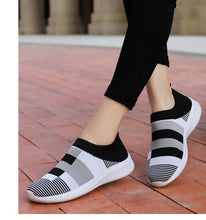 Load image into Gallery viewer, Elegant Women Shoes Espadrilles Knitted Sneakers Women New Flat Shoes Mix Color Casual Walking Shoes Slip-on Sock Shoe Lady Girls Running Shoes Mesh Air Mesh Womens Espadrilles