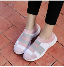 Load image into Gallery viewer, Elegant Women Shoes Espadrilles Knitted Sneakers Women New Flat Shoes Mix Color Casual Walking Shoes Slip-on Sock Shoe Lady Girls Running Shoes Mesh Air Mesh Womens Espadrilles