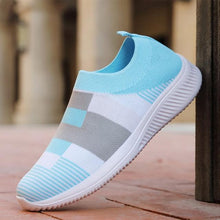 Load image into Gallery viewer, Elegant Women Shoes Espadrilles Knitted Sneakers Women New Flat Shoes Mix Color Casual Walking Shoes Slip-on Sock Shoe Lady Girls Running Shoes Mesh Air Mesh Womens Espadrilles