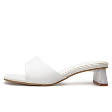 Load image into Gallery viewer, Elegant Women Slippers Summer Outdoor Beach Flip Flop Open Toe Flat Casual Low Heel Sandal Square Open Toe Heeled Sandals Beach Charming Sandals