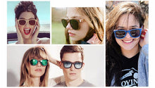 Load image into Gallery viewer, Elegant Wooden Design Classic Sunglasses Design Stylish Popular Wooden Sunglasses For Men & Women Round Bamboo Glasses Mirror Sun Glasses Retro Glasses