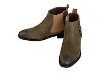 Load image into Gallery viewer, TOTO - K92082 - 3 Inches Taller (Nubuck Army Green) - Chelsea Ankle Boots