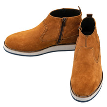 Load image into Gallery viewer, CALTO - Y30023 - 3 Inches Taller (Nubuck Brown) - Zipper Boots