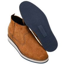 Load image into Gallery viewer, CALTO - Y30023 - 3 Inches Taller (Nubuck Brown) - Zipper Boots
