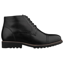 Load image into Gallery viewer, CALTO - Y41083 - 3.2 Inches Taller (Black) - Lace Up Casual Boots