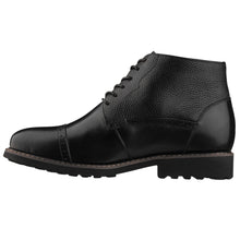 Load image into Gallery viewer, CALTO - Y41083 - 3.2 Inches Taller (Black) - Lace Up Casual Boots