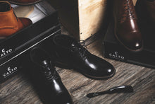 Load image into Gallery viewer, CALTO - Y41083 - 3.2 Inches Taller (Black) - Lace Up Casual Boots