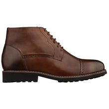 Load image into Gallery viewer, CALTO - Y41084 - 3.2 Inches Taller (Coffee Brown) - Lace Up Casual Boots
