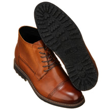Load image into Gallery viewer, CALTO - Y41085 - 3.2 Inches Taller (Brown) - Lace Up Casual Boots