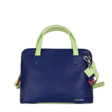 Load image into Gallery viewer, Elisa Leather Handbag -Sapphire