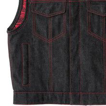 Load image into Gallery viewer, Ember Men's Motorcycle Denim Vest