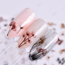 Load image into Gallery viewer, Embossed 3D Nail Stickers Blooming Flower 3D Nail Art Stickers Decals Adhesive Manicure Nail Art Tips Decoration Adhesive Abstract Face Curve Graffiti Nail Design for Acrylic Nail Supplies Designer Nail Decorations for Women Girls Kids