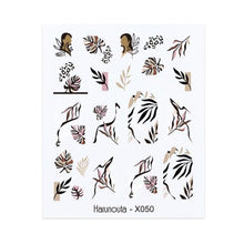Load image into Gallery viewer, Embossed Nails Sticker 3D Flower Leaves Slider Water Transfer Nail Decals for Nail Art Transfer Sticker 3D Wave Design Decoration for Women Girls Art Stickers Decal Decoration Metallic Curve Strip Line Nail Decor