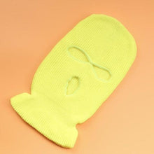 Load image into Gallery viewer, Embroidery Three-hole Balaclava Knit Hat Army Tactical CS Winter Ski Riding Mask Beanie Prom Party Mask Warm Mask Three 3 Hole Balaclava Knit Hat Ski Mask 3-Hole Knit Hat Full Face Cover Balaclava Hats Funny Party Embroidery Beanies Caps