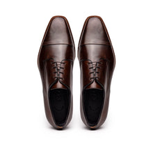 Load image into Gallery viewer, 25-550-CST ENZO Italian Calfskin Cap Toe Chestnut