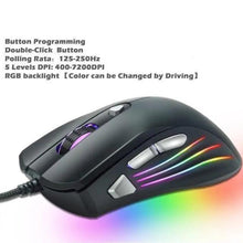 Load image into Gallery viewer, Ergonomic Design Wired RGB Professional Gaming Mouse Optical Gamer Mice Adjustable DPI Mouse With Backlight For Computer
