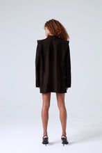 Load image into Gallery viewer, Broadway Monica Double-Breasted Virgin Wool Blazer in Dark Coffee