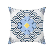 Load image into Gallery viewer, Ethnic Floral Patterns Sofa Cushion Cases Nordic Geometric Simple Blue Modern Decorative Throw Pillow Case Cushion Case For Room Bedroom Pillows Case Bohemian Decor Home Pillows 45x45CM