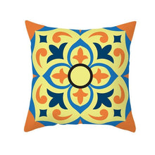 Load image into Gallery viewer, Ethnic Floral Patterns Sofa Cushion Cases Nordic Geometric Simple Blue Modern Decorative Throw Pillow Case Cushion Case For Room Bedroom Pillows Case Bohemian Decor Home Pillows 45x45CM