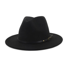 Load image into Gallery viewer, Stylish Fedora Hat - Trendy Color-Blocked Wool Design for a Chic Look