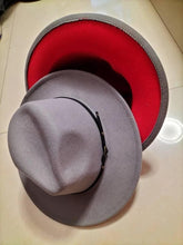 Load image into Gallery viewer, Stylish Fedora Hat - Trendy Color-Blocked Wool Design for a Chic Look