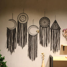 Load image into Gallery viewer, Evil Eye Dream Catcher Home Room Decor Black Room Decoration For Farmhouse Wind Chimes Moon Dream Catchers For Bedroom Home Decor Wedding Ornament Craft Gift