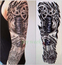 Load image into Gallery viewer, Extra Large Full Arm Leg Body Hand Waterproof Fake Tattoo Stickers Temporary Realistic Black Modern Mens Tattoo