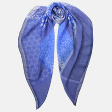 Load image into Gallery viewer, Dafne - Silk Scarf Shawl - Blue