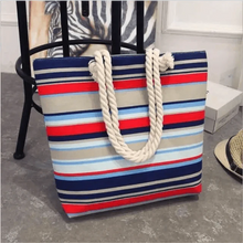 Load image into Gallery viewer, Eye-Catching Fashionable Folding Women Big Size Handbag Ladies Casual Flower Printing Canvas Graffiti Shoulder Bag