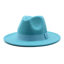 Load image into Gallery viewer, Autumn Winter Big Brim Wool Hat – Unisex Bell Crown Bucket Hat