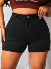 Load image into Gallery viewer, Women’s High Waist Denim Shorts