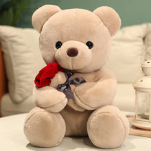 Load image into Gallery viewer, 23-45cm New Lovely Hug Roses Teddy Bear Plush Pillow Stuffed Soft Animal Dolls Nice Birthday Gift Girlfriend Valentine's Day