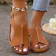 Load image into Gallery viewer, Women’s Summer Wedges – Elastic-Band Fish-Mouth Casual Sandals