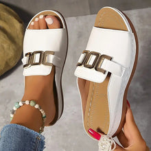 Load image into Gallery viewer, Chain Wedge Platform Peep-Toe Sandals – 5 Colors EU 36–45