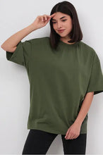 Load image into Gallery viewer, Oversized Fit T-shirt - # WOAA21510019-PRG