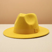 Load image into Gallery viewer, Wide Brim Bell Crown Wool Hat – Unisex Sun & Warmth Hat