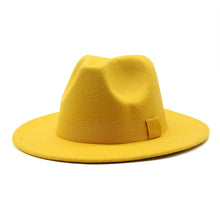 Load image into Gallery viewer, Autumn Winter Big Brim Wool Hat – Unisex Bell Crown Bucket Hat