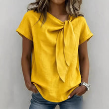 Load image into Gallery viewer, Women's Loose-Fit Short Sleeve Casual Pullover T-Shirt