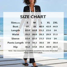 Load image into Gallery viewer, Women's Gold-Zip Contrast Trim Tracksuit Set – Fitted Jacket & Slim Flare Pants