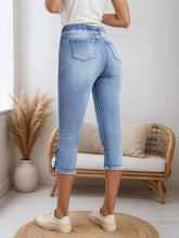 Load image into Gallery viewer, Women’s Drawstring Denim Shorts