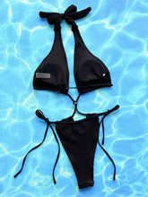 Load image into Gallery viewer, Halter Neck Side Tie : One-Piece Swimsuit