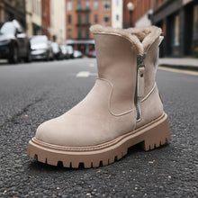 Load image into Gallery viewer, Women’s Plush Snow Boots – Warm Waterproof Winter Boots (Plus Size)