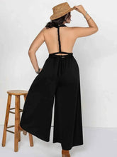 Load image into Gallery viewer, Plus Size V-Neck : Wide Leg Jumpsuit
