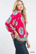 Load image into Gallery viewer, Umgee Boho Floral Print Tunic Blouse